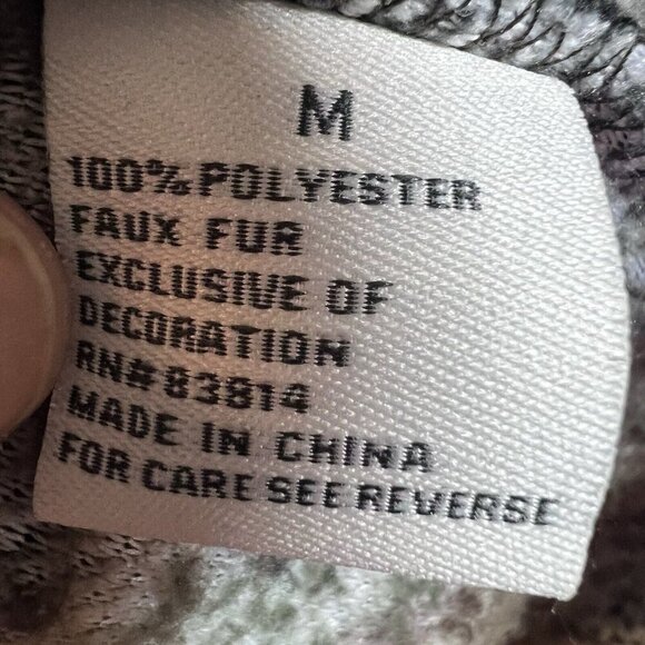 Fuda Women’s Green Camo Sherpa Size M Long Sleeve 1/4 Zip Fuzzy Jacket - Picture 6 of 9